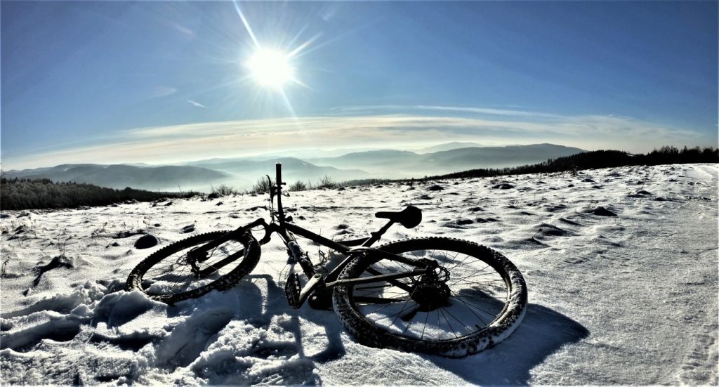 Beskid Śląski rowerem w zimę, Błatnia